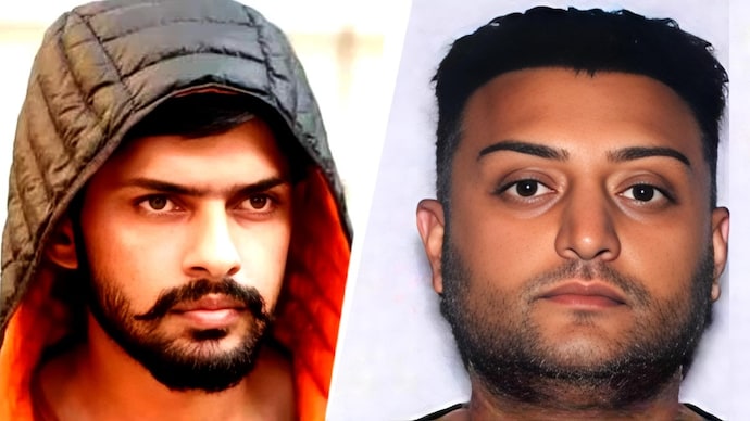 Lawrence Bishnoi gang associate Garinder Dev (right) had been arrested in France.