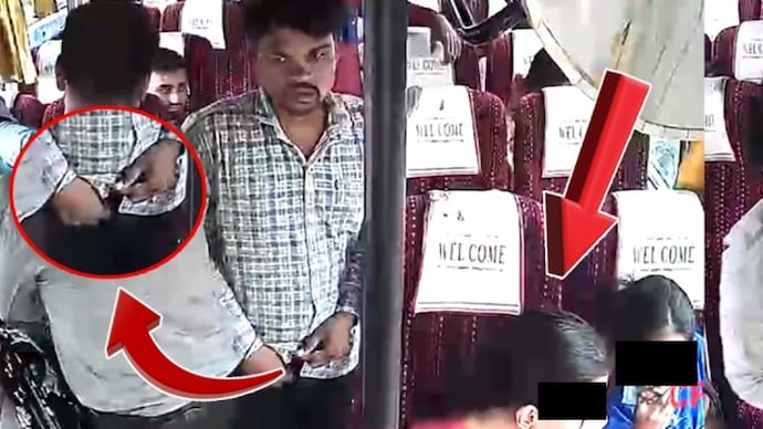 Man unzips trousers, harasses woman on MP bus; CCTV goes viral.