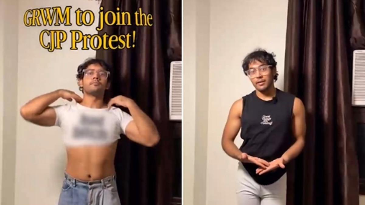 A 'Get Ready With Me for CJP protest' video goes viral