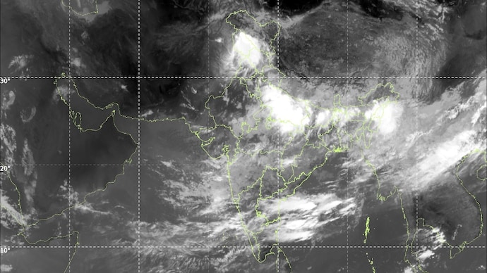 Monsoon clouds drape nearly two-thirds of India in this satellite image captured on the morning of July 19. (Photo: IMD)