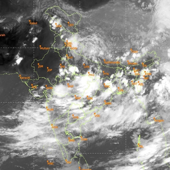 Isro satellite captures monsoon's big push from space, rain clouds shroud India