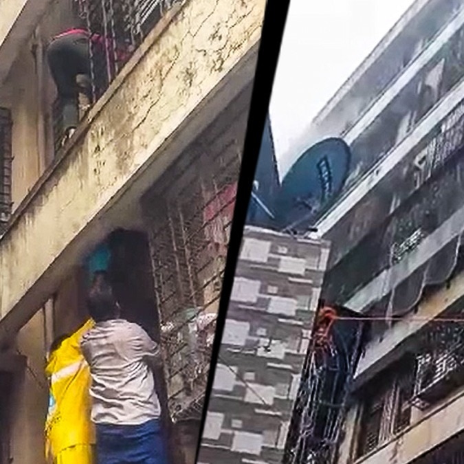 Fire breaks out at Mumbai building, residents jump from 3rd, 4th floor to escape