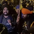 Nihangs at CJP Protest Nihangs at CJP Protest
