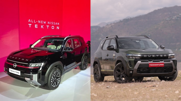 Nissan Tekton (L) and Renault Duster (R)