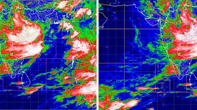 No new vortex is forming over the Bay of Bengal or the Arabian Sea. The Deep Depression behind today's monsoon rain is weakening as it moves inland, and there is nothing behind it to take over yet. (Photo: IMD)