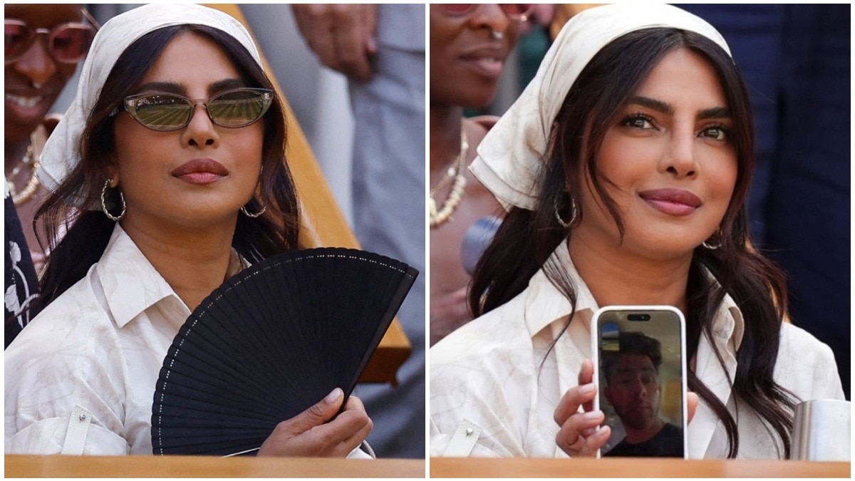 Priyanka Chopra video calls Nick Jonas from Wimbledon.