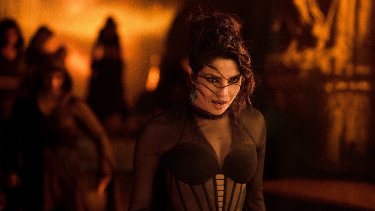 Priyanka Chopra's look as Mandakini in Varanasi.