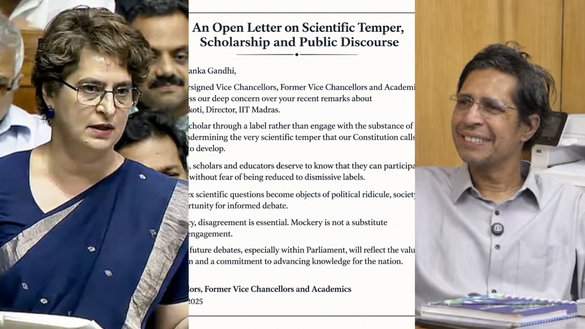 Mockery no substitute: 215 academicians slam Priyanka Gandhi over Kamakoti remarks