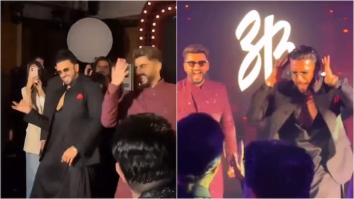 Ranveer Singh set the dance floor on fire at Anshula Kapoor's reception. (Credit: X/@RanveermovieFC) Ranveer Singh