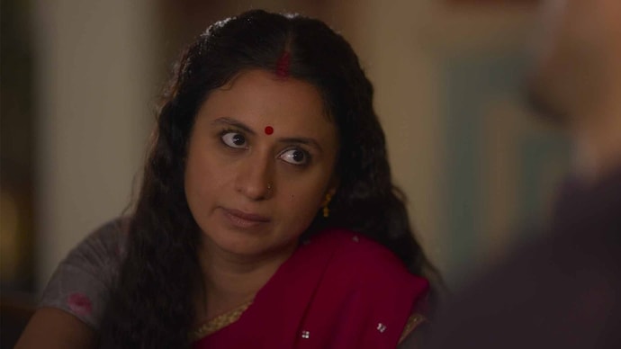 Rasika Dugal in a still from Mirzapur. Rasika Dugal