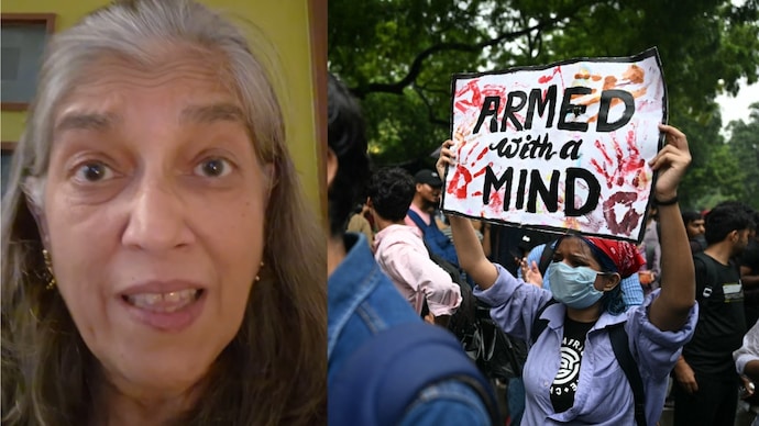 Ratna Pathak Shah on CJP's students protest (Photo: Video screenshot/ PTI) Ratna Pathak Shah backs students' protest, questions India's 'Vishwaguru' claim
