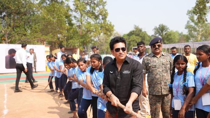 Sachin Tendulkar in Dantewada