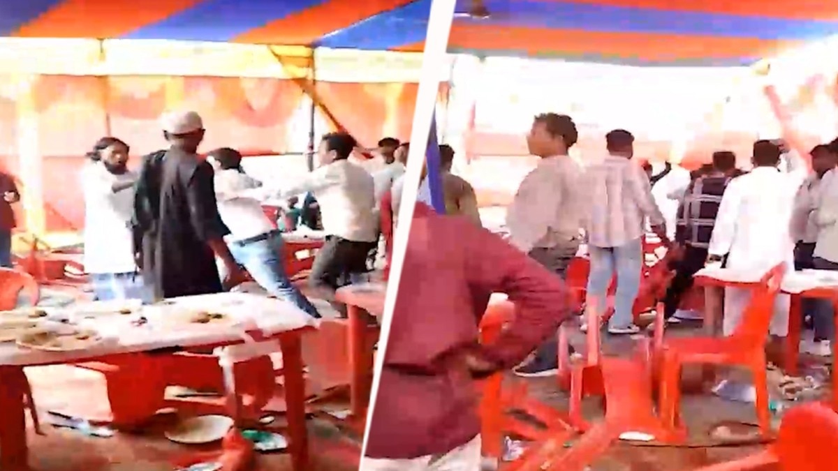 Video: Where's mutton? Upset over chicken menu, wedding turns into huge brawl