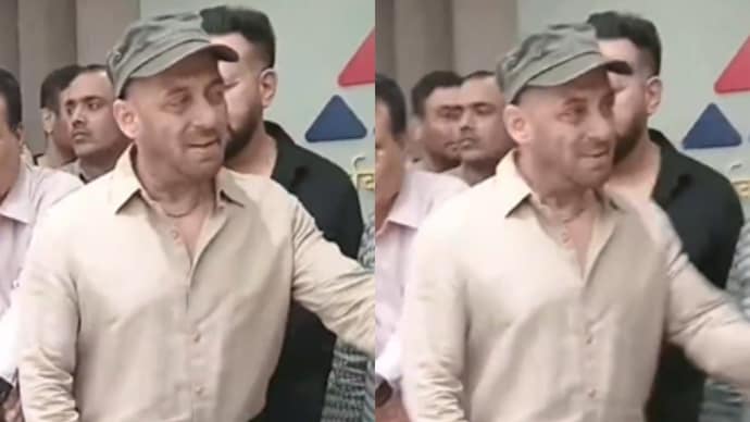 Salman Khan at a Mumbai event on Friday. (Photo Credit: X) Salman Khan