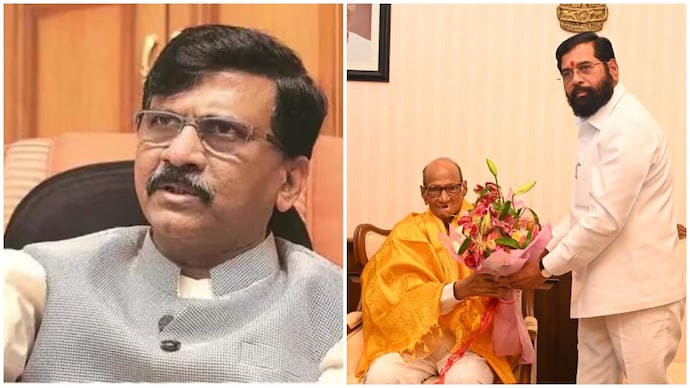 Sharad Pawar's unexpected meeting with Eknath Shinde has triggered a political storm.