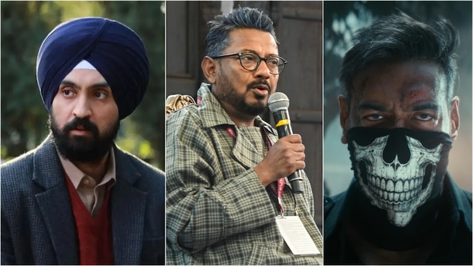 Onir calls out 'selective banning' after Diljit Dosanjh's Satluj removal, compares it to Ajay Devgn's Chauhaan. Photo: Screengrab/PTI Satluj, Onir, Chauhaan