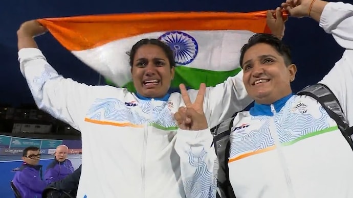 Sharmila and Shilpa at Commonwealth Games 2026 for the Shotput F57 event