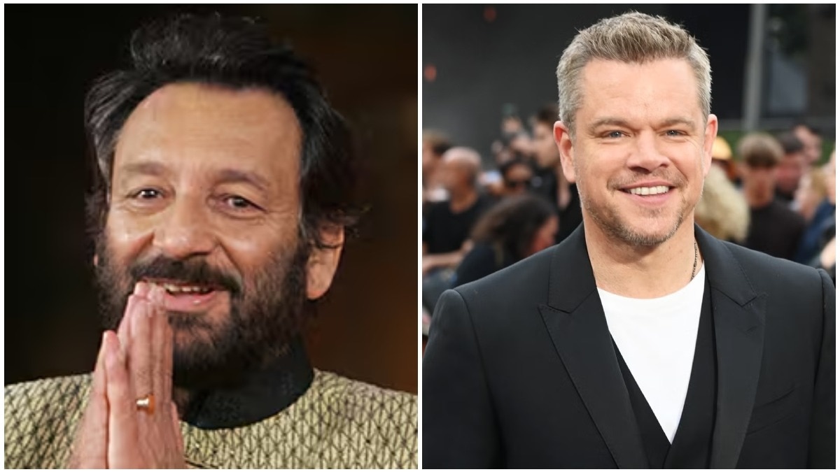 Shekhar Kapur (L) gives special repsonse on Matt Damon's (R) request to collaborate.