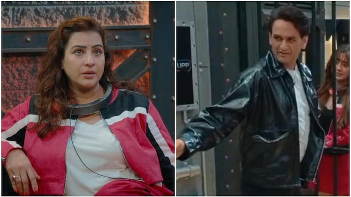Vikas Gupta (R) schools Shilpa Shinde (L) over her remarks against Shivangi Joshi.