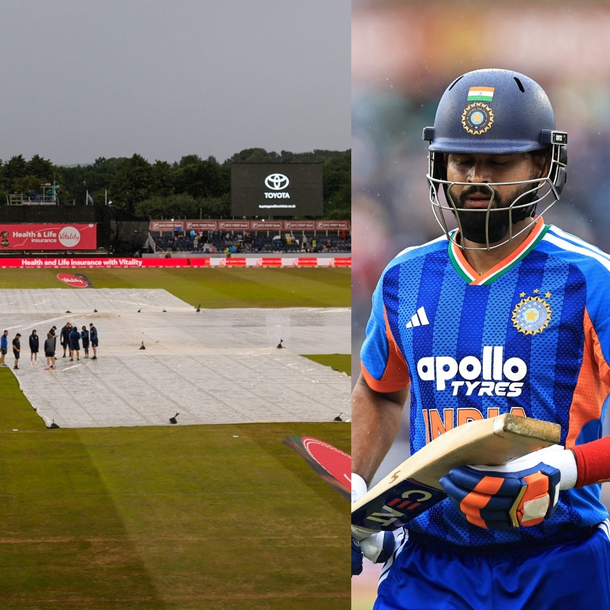 Shreyas Iyer's wait for first win as India captain prolongs after Durham T20I washout