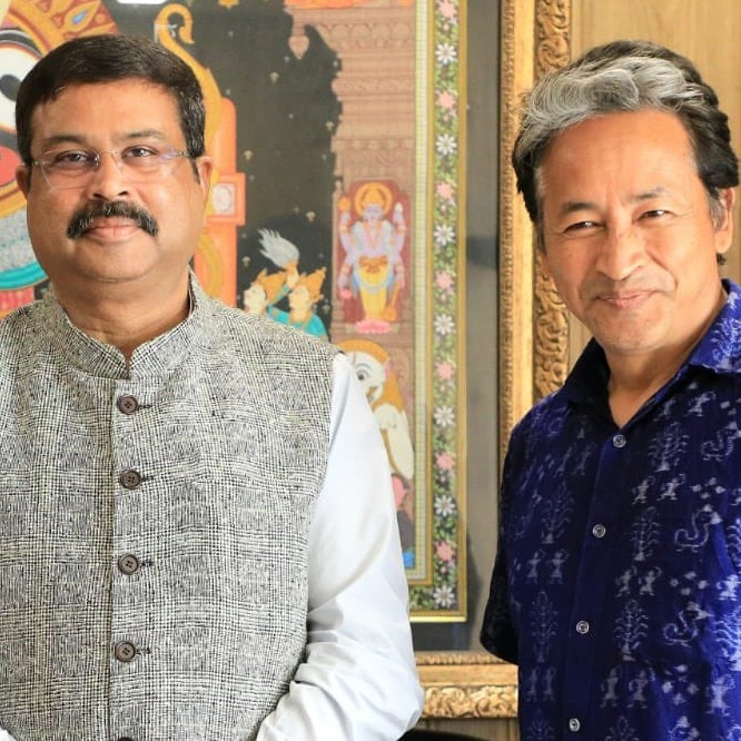 When Dharmendra Pradhan met Sonam Wangchuk