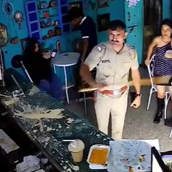 Video: Pune cop breaks coffee glasses in cafe, misbehaves with staff; suspended