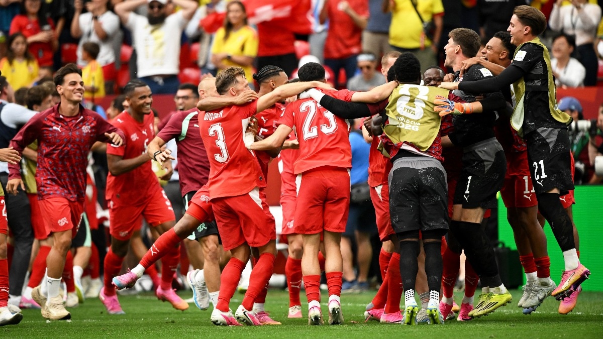 FIFA World Cup: Switzerland beat Colombia on penalties to reach first quarter-final since 1954