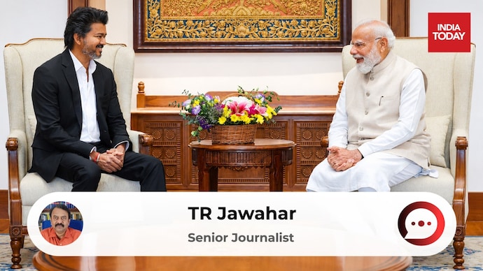 Tamil Nadu Chief Minister C Joseph Vijay is maintaining a professional approach with the Prime Minister Narendra Modi-led Union government. (Image: @narendramodi/X)