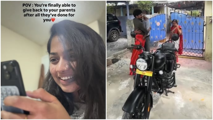 Telangana woman gifts father bike on 50th birthday, his emotional reaction goes viral