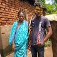 The accused Binod Sahu with his mother The accused Binod Sahu with his mother