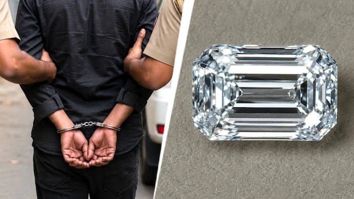 The accused carried a counterfeit diamond from India to Singapore and swapped it with a genuine one.