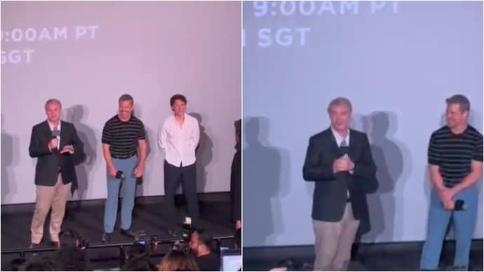 Christopher Nolan (L), Matt Damon and Tom Holland (R), and are in India for the premiere of The Odyssey. The Odyssey.