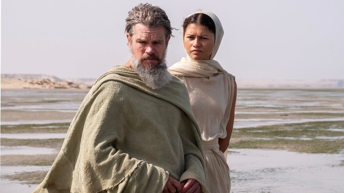 Actors Matt Damon (L) and Zendaya (R) in a still from The Odyssey. (Credit: Universal Pictures) 99% on Rotten Tomatoes, glowing reviews: Nolan's The Odyssey lives up to the hype