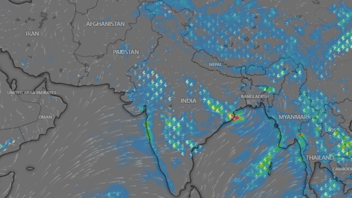 The same monsoon rain that gives Delhi a grey, cooler day can turn deadly in Uttarakhand and Himachal. The difference is the shape of the land. Here is the science of cloudbursts as a Bay of Bengal depression drives rain across north India. (Photo: Windy)