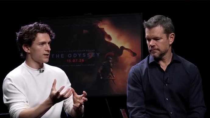 Tom Holland and Matt Damon talks about Nolan, The Odyssey and Bollywood. Tom Holland, Matt Damon