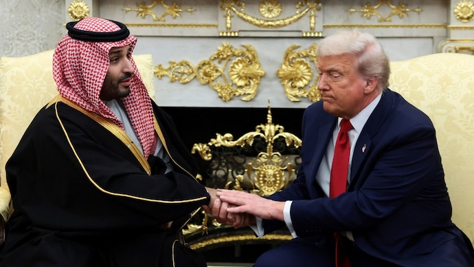 Donald Trump hosted Crown Prince Mohammed bin Salman at the White House. (Photo: Reuters)