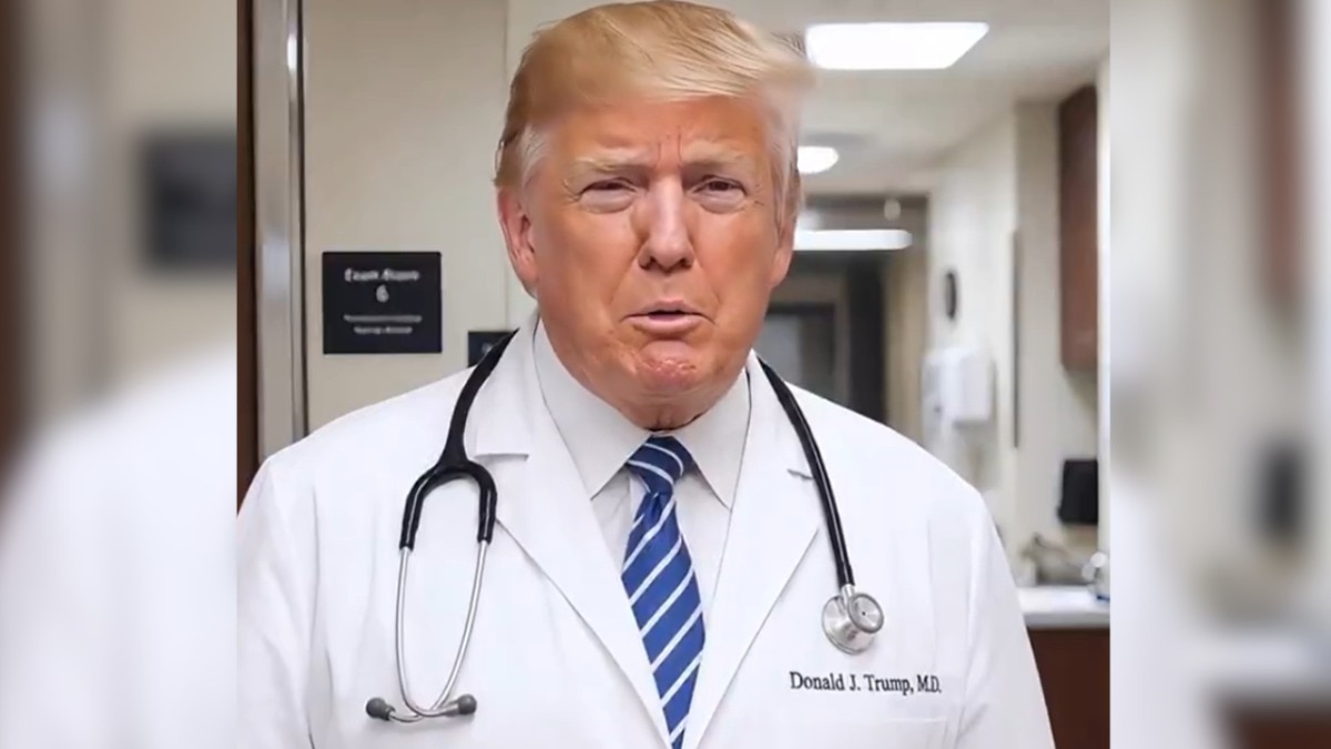 Trump posts AI deepfake “Dr. Trump” video claiming celebrities have “Trump Derangement Syndrome”