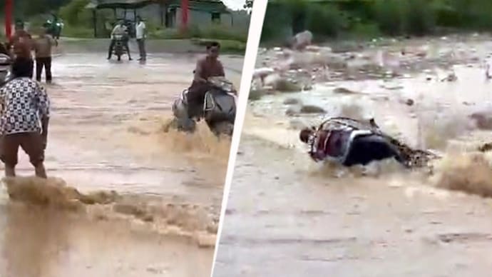 UK flood scooty accident