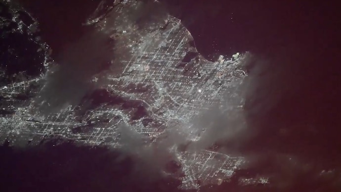 US fireworks space