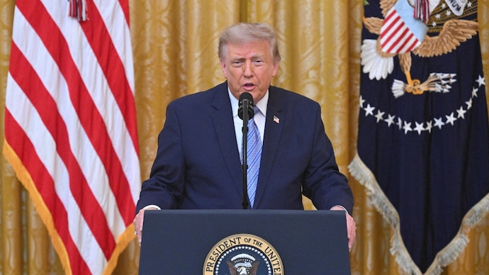 US President Donald Trump speaks about election security during an address to the nation from the East Room of the White House in Washington DC. (Photo: Reuters)
