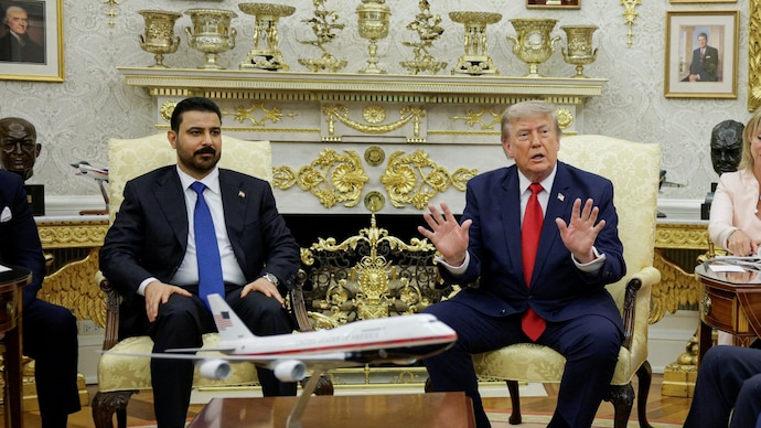 US President Donald Trump’s meeting with Iraqi Prime Minister Ali al-Zaidi in the Oval Office at the White House in Washington. (Photo: Reuters) US President Donald Trump’s meeting with Iraqi Prime Minister Ali al-Zaidi in the Oval Office at the White House in Washington. (Photo: Reuters)