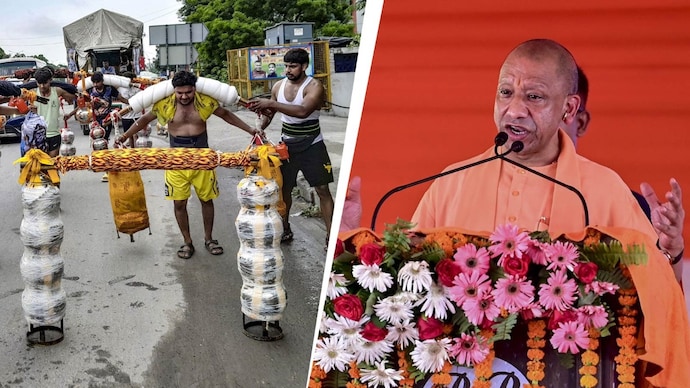 Uttar Pradesh Chief Minister Yogi Adityanath reviewed the preparations for the Kanwar Yatra ahead of its commencement on July 30. (Photo: PTI) Uttar Pradesh Chief Minister Yogi Adityanath reviewed the preparations for the Kanwar Yatra ahead of its commencement on July 30.