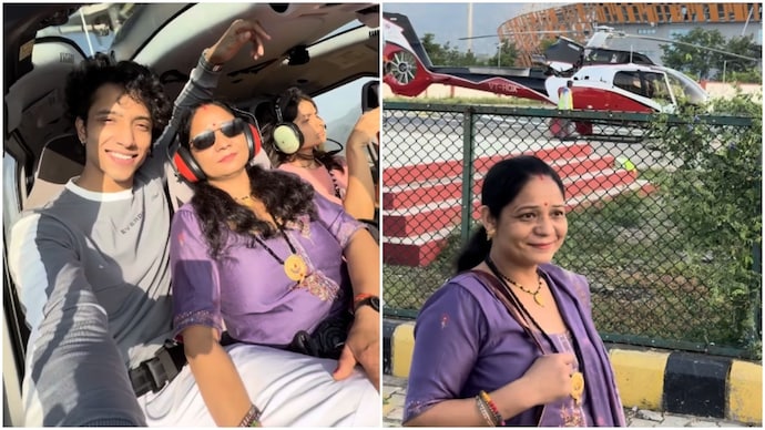 Uttarakhand man makes mother's dream come true with her first-ever helicopter ride