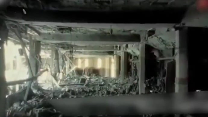The release of the footage coincided with Khamenei's burial in his hometown of Mashhad.