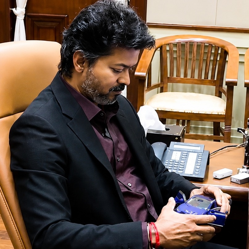 CM Vijay's childlike excitement over miniature EV car goes viral. Watch video