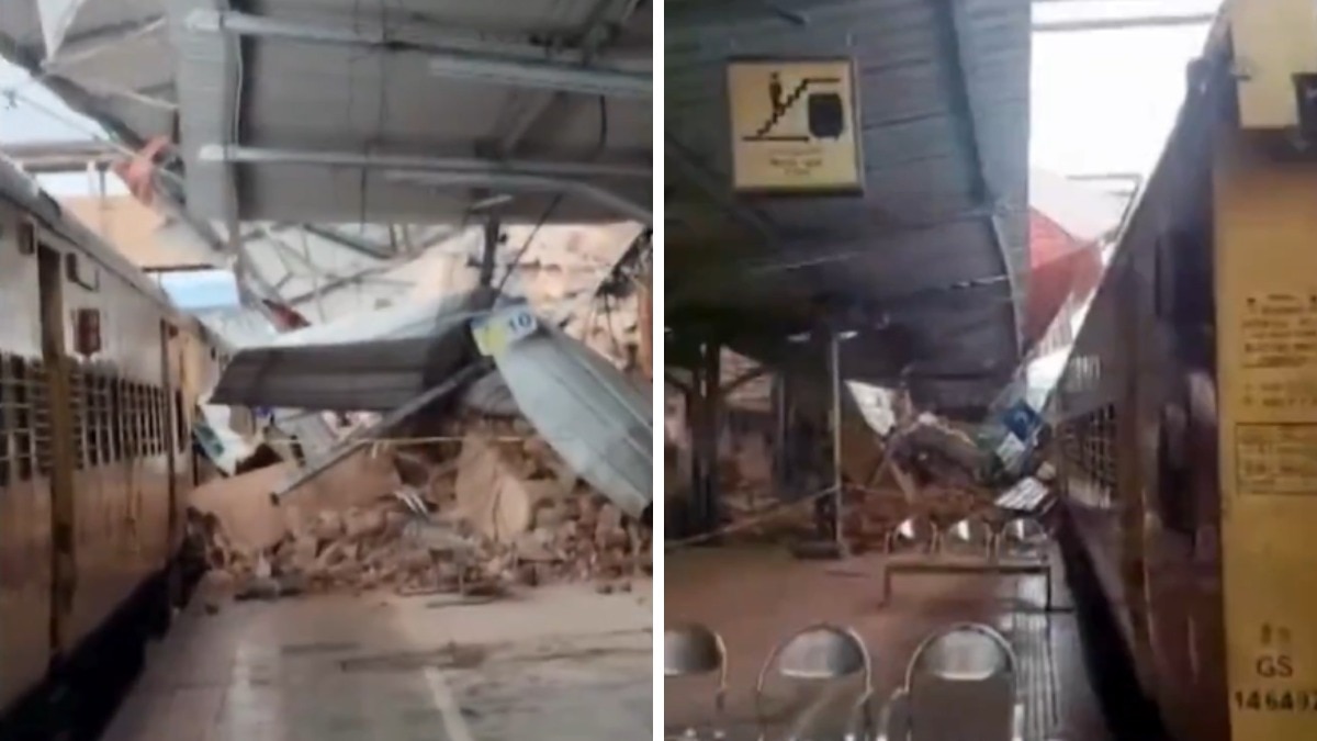 Century-old clock tower at Kerala's Kozhikode railway station collapses amid rain
