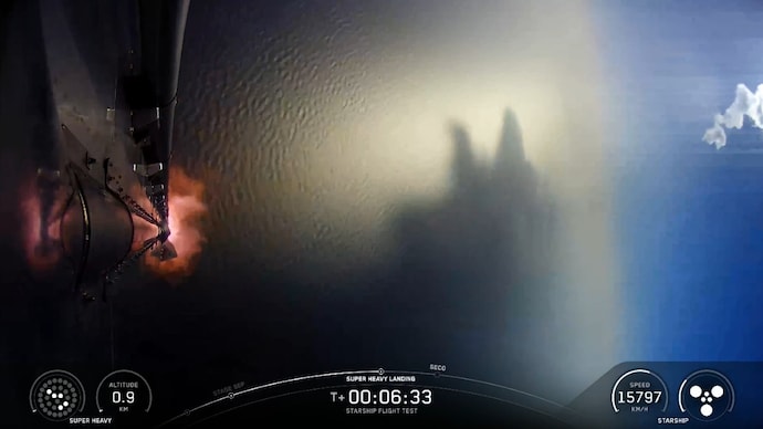 Watch: Starship’s Super Heavy rocket crashes, explodes after launch
