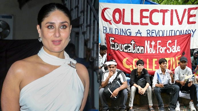 Kareena Kapoor (L) urges authorities to listen to protesting students (Photo: PTI) We owe it to them: Kareena says students deserve better, backs nationwide protests