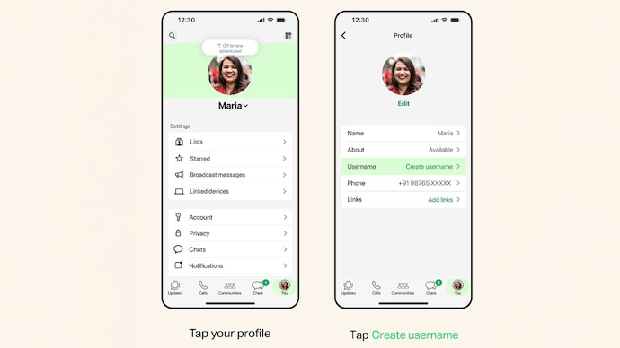 WhatsApp usrname
