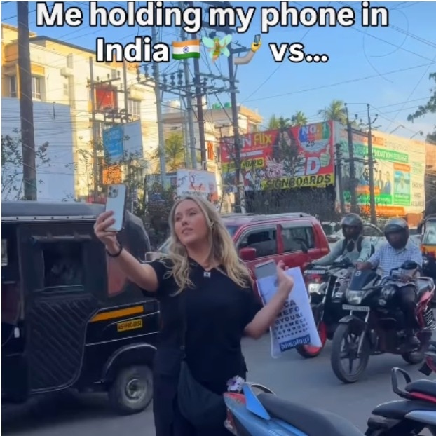 Foreigner says she felt more safe using her phone publicly in India than London